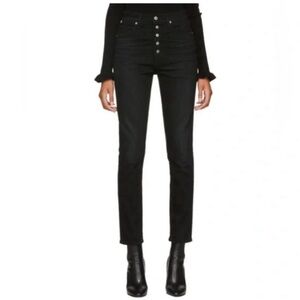 Citizens of Humanity Olivia High Rise Slim Ankle Jeans in Black - Size 25